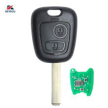 KEYECU Replacement KYDZ Remote Car Key Fob 2 Button 433MHz with Electronic ID46 Chip for Old Peugeot 307 2024 - buy cheap