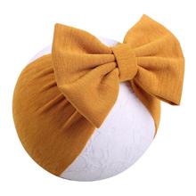 2020 New Baby Boys Girls Cotton Knot Bow Headbands Kids BaBy Toddler Solid Bow Cute Soft Head bands Hair Accessories 2024 - buy cheap