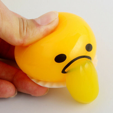 Hot Sale Puking Egg Yolk Stop Stress Festival Fun Gift Yellow Lazy Egg Joke Toy Ball Egg Party Funny Toys 2024 - buy cheap