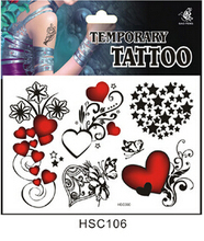 5 pçs/lote Novo design à prova d' água etiqueta do tatuagem, etiqueta da menina/mulheres body art tatuagens temporárias Etiqueta, flash do tatuagem adesivos 2024 - compre barato