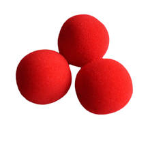 Высокое качество 4,5 см Новая мода крупным планом волшебный красный губчатый шар бренд волшебный трюк игрушка 2024 - купить недорого