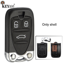 KEYECU  for Alfa Romeo 159 Brera 156 Spider Replacement 3 Button Remote Key Shell Case Fob with Uncut Blade only shell 2024 - buy cheap