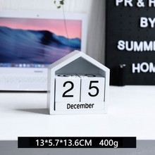 Wood Desk Calendar House Universal Desktop Home Decoration Accessories 2024 - buy cheap