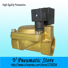 2 inch size normally closed pilot acting brass  water air 220v solenoid valve 2024 - buy cheap
