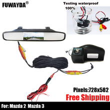 free shipping!!! SONY CCD Chip Car Rear View Reverse Parking Safety Mirror Image CAMERA for Mazda 2 / Mazda 3 with Guide Line 2024 - buy cheap