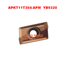 APKT11T304-APM YB9320 10 шт./лот твердосплавные режущие cnc инструменты фреза apkt11t304 apkt 2024 - купить недорого