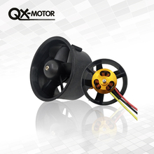 QX-Motor 64mm EDF All Set QF2822 4300KV Motor with 5 Blades Ducted Fan for RC Airplane 2024 - buy cheap