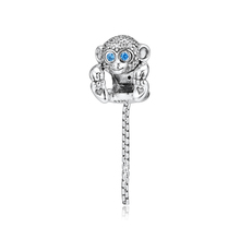 Fits Pandora Bracelet Sparkling Monkey Charm 100% 925 Sterling Silver Jewelry Beads for Women DIY Making Kralen Wholesale 2024 - buy cheap