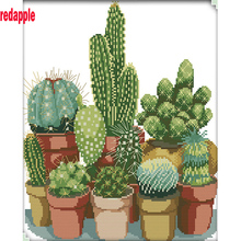 5D DIY Diamond Painting plants Full Square Diamond embroidery Cactus in the bottle Cross Stitch Rhinestone Mosaic decor 2024 - buy cheap