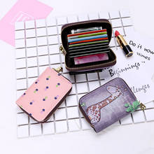 Purdored 1 Pc Cute Floral Card Holder Pu Leather Solid Women Business Card Case Wallet Bank Credit Card Case Id Card Holders Buy Cheap In An Online Store With Delivery Price