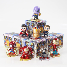 8pcs/lot Infinity War Figures Thanos Iron Man Spiderman Doctor Strange Captain America Hulkbuster Rocket Raccoon Model Toys 2024 - buy cheap