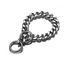 New Design 15mm wide 12-32 inch Double Curb Cuban Rombo Dog Chain Necklace 316L Stainless Steel Dog Pet Chain Collar Choker 2024 - buy cheap