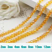 5040 AAA Top Quality Orange AB Color Loose Crystal Glass Rondelle beads.2mm 3mm 4mm,6mm,8mm 10mm,12mm Free Shipping! 2024 - buy cheap