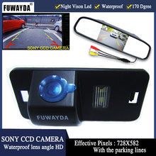 FUWAYDA SONY CCD Retrovisor Do Carro Da Câmera À PROVA D' ÁGUA Com LCD Monitor de ESPELHO de Carro câmera para BMW 1357 series X3 X5 X6 Z4 E39 E53 E46 2024 - compre barato