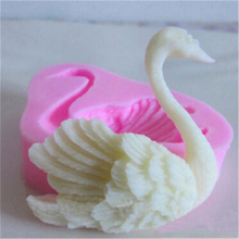 DIY Pink 3D Swan Form Fondant Cake Silicone Mold Baking Tools Kitchen Pastry Party Wedding Birthday Cake Decorating Tools 2024 - buy cheap