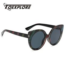 TOEXPLORE-gafas de sol con diseño de ojo de gato para mujer y hombre, anteojos de sol de marca de diseñador, Estilo Vintage, Retro, de lujo, con marco grande, UV400 2024 - compra barato