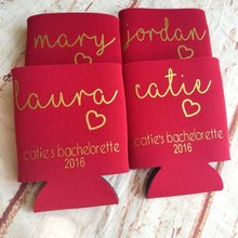 personalize names wedding Bachelorette Can Coolers bridesmaid Drink Coolers, customize bridesmaid maid of honor proposal gifts 2024 - buy cheap