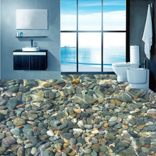 Papel de parede foto 3d realista subaquático pavimento pavimento telhas murais banheiro sala de estar auto-adesivo à prova d' água mural de vinil 2024 - compre barato