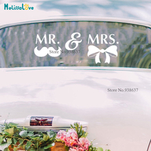 MR And MRS wedding sticker Wedding Room Black board Decal Welcome Reception Sign Couple Bedroom Decal CL246 2024 - buy cheap