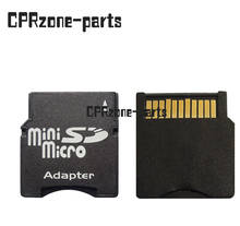 100% гарантия microSD в MiniSD адаптер Micro SD адаптер для мини SD карты TF Card Reader Бесплатная доставка; 10 шт./лот 2024 - купить недорого
