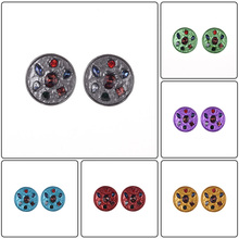 Женские разноцветные металлические круглые серьги ZA, богемные круглые массивные серьги, 6 цветов, очаровательное Ювелирное Украшение 2024 - купить недорого