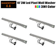 Freeshipping 4 Unit 18x3W Long Line Shape RGB Pixel Led Wall Washer Light Waterproof/Outdoor Using China Manufacturer High Power 2024 - buy cheap