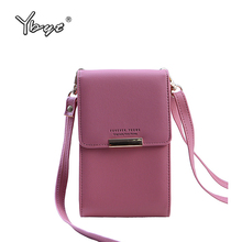 Bolso de hombro pequeño para mujer, cartera para teléfono móvil, tarjetero grande, bolso cruzado informal de cuero PU 2024 - compra barato