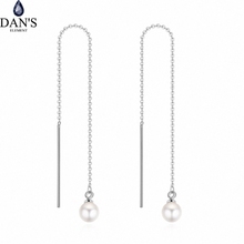 DAN'S-pendientes de tuerca Vintage para mujer, aretes de bola de perlas de color austriaco auténtico #132875, 3 colores 2024 - compra barato