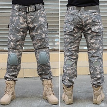 Pantalones de combate de camuflaje para hombre, ropa militar de campo de batalla, pantalones de caza Airsoft con rodilleras, Gen2 2024 - compra barato