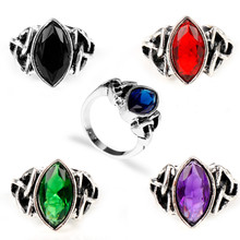 Female Cosplay Jewelry Thor Rings for Women Colorful Crystal Ring Wedding Accessories 2024 - buy cheap