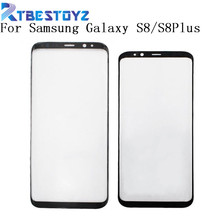RTBESTOYZ Touch Panel Replacement For Samsung Galaxy S8 G950 G950F Black Front Outer Glass Lens With Sticker For S8 Plus G955 2024 - buy cheap