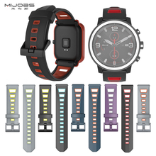 20mm 22mm Wrist Band Strap for Xiaomi Huami Amazfit Bip BIT PACE Lite Silicone Bracelet Accessories Wristband Watch Strap 2024 - buy cheap
