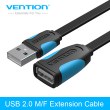 Vention USB удлинитель для передачи данных кабель USB2.0 папа-мама USB кабель удлинитель шнура для ПК ноутбука 2024 - купить недорого