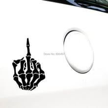 Newest Design Creative Car Styling Skull Finger  Decal Decoration Accessories for Tesla Volkswagen Renault Opel Lada 2024 - buy cheap