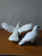 simulation white dove model plastic& furs peace bird handicraft,home decoration ornaments prop,toy gift d1448 2024 - buy cheap