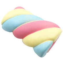 14*9*6 см большой Kawaii Jumbo Cotton Candy мягкими закрученный сахар Ароматические Squishy замедлить рост Squeeze игрушки радуга Зефир стресс 2024 - купить недорого