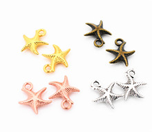 20pcs/lot 16x14x3mm New Fashion 4 Colors Plated Starfish Charms Pendant DIY Handmade Jewelry Accessories 2024 - buy cheap