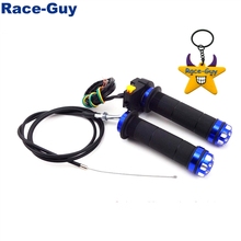 Blue Handle Grips + Throttle Cable + Kill Stop Switch For 2 Stroke 49cc 50cc 60cc 66cc 80cc Engine Gas Motorized Bicycle Push Bi 2024 - buy cheap