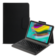 Умный чехол с клавиатурой для Samsung galaxy Tab A 10,1 2019, чехол для планшета T515 из искусственной кожи с Bluetooth, защитная крышка для клавиатуры + пленка 2024 - купить недорого