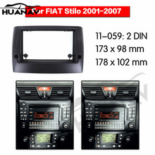 HUANAV-Adaptador de instalación de Radio estéreo para coche, marco de Audio fascia para FIAT STILO, 2001-2007, 2Din 2024 - compra barato