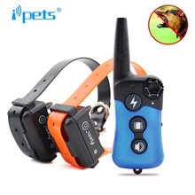 Collar de adiestramiento para perros, sistema de Entrenamiento de mascotas para 1 o 2 perros, resistente al agua, recargable, con Control remoto y alcance de 300 metros 2024 - compra barato