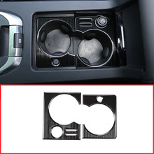 ABS Black Brushed Car Interior Water Cup Holder Panel Frame Trim  Sticker For Land Rover Discovery Sport 2015-2017 Car Styling 2024 - buy cheap