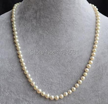 Wholesale Pearl Jewelry , White Color 5-6mm 16 Inches Baby Flower Girl's Natural Freshwater Pearl Necklace - Free Shipping. 2024 - buy cheap