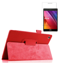 New Luxury Folio Stand Leather Protective Case Cover +1x Clear Screen Protector For ASUS Zenpad S 8.0 Z580CA Z580C 8" Tablet 2024 - buy cheap