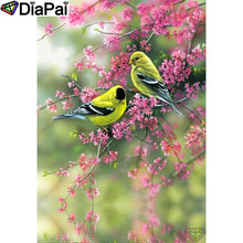 DIAPAI 100% Full Square/Round Drill 5D DIY Diamond Painting "Birds and flowers" Diamond Embroidery Cross Stitch 3D Decor A19031 2024 - buy cheap