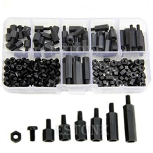 M3 Nylon Black Hex M-F Spacers/ Screws/ Nuts Assorted Kit, Standoff 2024 - buy cheap