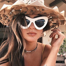 2018 New Cat Eye Women Sunglasses Tinted Color Lens Men Vintage Shaped Sun Glasses Female Eyewear Brand Designer goggles UV400 2024 - buy cheap