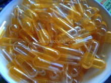 (5,000pcs/lot) Size 00# Orange/Transparent Clear Gelatin Capsule, Pill Caspule, Empty Capsule---Joined & Separated Available 2024 - buy cheap
