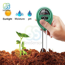 Medidor de PH y humedad del agua del suelo 3 en 1, herramienta de prueba de acidez, humedad, luz solar, plantas de jardín, flores 2024 - compra barato