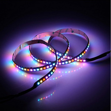 Ws2812 ws2812b 1m/2m, dc5v, 144leds/m, tira de led colorida com chip 2812 integrado, 5050, cores sonhadas, rgb 2024 - compre barato